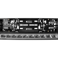 Рамка за Номер с Вграден LED Бар 20 51cm 12v 24v Бяла и Оранжева Дневна DRL Габаритна Светлина