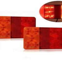 Комплект LED Лед Диодни Стопове, Slim, 12V, За Камион, Ремарке, Бус