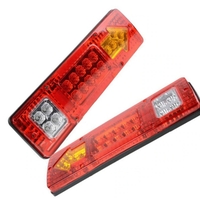 Комплект LED стопове стоп светлина с мигач задна светлина 12v за камион бус ТИР ремарке каравана 29 x 8 cm