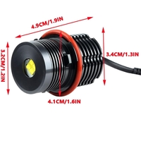 Комплект LED Angel Eyes крушки за BMW – CANBUS, бяла светлина, Plug & Play