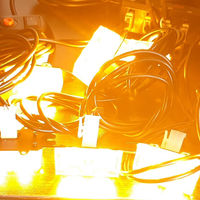 Комплект 8 Броя С Контролер 2 LED Лед Диодна Сигнална Аварийна Блиц Мигаща Светлина Пътна Помощ Платформа 12V