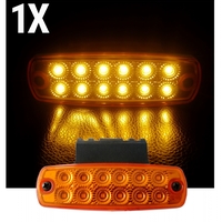 12 LED ЛЕД Аварийна Лампа За Пътна Помощ, Жълта Блиц Светлина, Мигаща, Оранжев, Със Стойка, Водоустойчив, 12V-24V
