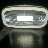 LED Бял Светодиоден Габарит Маткер Токос Неон Ефект, 122mm x 63mm , с Три Функции 12V-24V