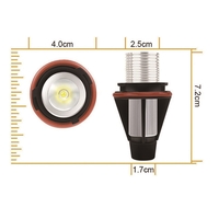 Комплект от 2 броя LED крушки Angel Eyes ангелски очи 12V-24V цвят син за BMW с Canbus без грешки