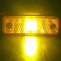 LED ЛЕД Светодиоден Оранжев Габарит Със Стойка, Маркер, Водоустойчив, 24V за камион, бус, ван, пикап, ремарке, каравана, платформа