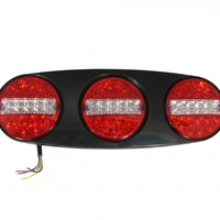 Комплект 12V - 24V Led Лед Тройни Диодни Стопове - Комбинирани Стоп, Габарит, Мигач, Задна Светлина
