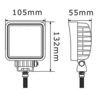 10См 27W Супер Мощен Квадратен PRO Led Диоден Халоген Лед Лампа Прожектор 12-24V