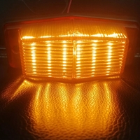 LED Лед Диодна лампа с оранжева аварийна блиц светлина мигаща 12V - 24V за Пътна помощ Селскостопански Машини платформа и Др.