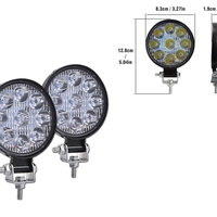 Комплект от 2бр. Мини Лед LED Диоден Фар Халоген Дневни Светлини 12V - 24V за автомобил офроуд бус ван камион