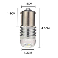 Комплект от 2 броя LED Лед Диодни Блиц Мигащи Крушки За Габарит P21W 1156 BA15S 12V с 9 Леда Бяла Светлина