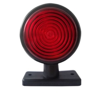 Комплект от 2 броя 12-24V ЛЕД LED Диодни Странични Маркери, Рогчета, Светлини За Камион, Ремарке, Каравана, Кемпер АТВ и др., червено-оранжево