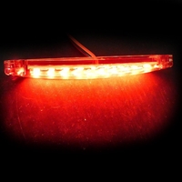 1 брой ЛЕД LED Червен Диоден Маркер Габарит Токос със 9 светодиода за камион ремарке бус ван каравана платформа 24V