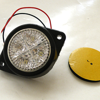 1 брой LED ЛЕД бял кръгъл диоден габарит маркер токос 5 диода 24V за камион бус ван каравана платформа кемпер и др. 60 мм