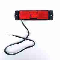 LED ЛЕД Светодиоден Червен Водоустойчив Габарит Маркер Fristom Е-Mark 12V-24V 130mm x 32mm x 14.5mm
