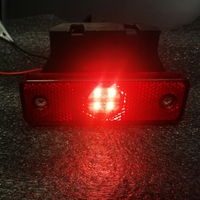 LED ЛЕД Светодиоден Червен Габарит Със Стойка Маркер Водоустойчив 24V за камион бус ван пикап ремарке каравана платформа и др.