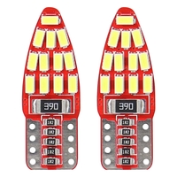 Комплект от 2бр. LED Лед Диодни Крушки За Габарит Т10 W5W Canbus 3014 24SMD 12V Бяла Светлина