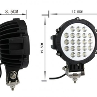 21 LED 63W МОЩЕН ДИОДЕН ФАР, ХАЛОГЕН ЗА ДЖИП ATV 4Х4 ОФРОУД - НАСОЧЕНА СВЕТЛИНА