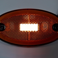 LED Светодиоден Габарит, 116mm x 60mm, Оранжев, Жълт, Неон Ефект, Три Функции,12V-24V