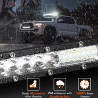 27.5 см Диоден LED Лед Бар 72W Ултра Тънък 12-24V Комбинирана Combo - Flood и Spot Светлина