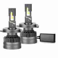 Комплект от 2 броя LED ЛЕД диодни крушки H4 Х4 12V 120W 13000lm за фарове Canbus без грешки 6000К къси/дълги