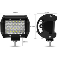 Универсален 72W Лед LED Халоген Фар Работна Лампа 12V - 24V с Насочена Spot Светлина за автомобил офроуд бус ван камион