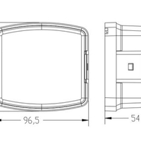 Задна лява стоп светлина 12V 24V за трактор John Deere Deutz-Fahr Case OEM Джон Диър Кейс 3223264R91 , AT43601 , 4389588