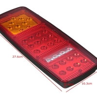 Комплект от 2 бр. LED стопове мигач задна светлина 24V за камион бус ТИР емарке