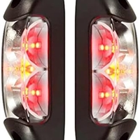 LED габарит, токос, 12V-24V, бяла, червена и оранжева светлина - за ремаркета, платформи, камиони и др.