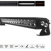 84.5 cm / 32 Инча 12V - 24V Висококачествен Led Bar Лед Бар Диоден Прожектор с бяла и оранжева габаритна светлина DRL мъгла 120W 13000LM