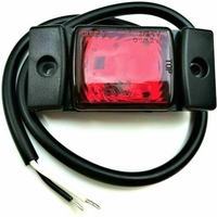 LED Светодиоден Габарит, Маркер, Токос, Червен, Е-Mark, 3 LED, 12V-24V, 7.3 см