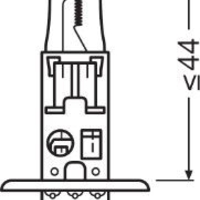 Халогенна крушка Osram H1, Х1, Night Breaker Laser Next Gen +150%, 55W, 12V, P14.5S