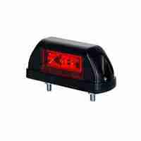 LED Лед Габарит, 6 SMD Диода, 12V - 24V, За Вертикален Монтаж, Червена и Бяла Светлина, Е-Mark Е9