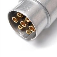 Букса за ремарке метална 7 пина 12V мъжка