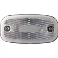 LED Бял Светодиоден Габарит Маткер Токос Неон Ефект, 122mm x 63mm , с Три Функции 12V-24V