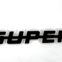 Светодиоден LED ЛЕД Надпис табела SUPER 24V бяла светлина 40 x 7cm