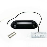 LED Диоден Вграден Страничен Габарит, Маркер, Токос Бял12-24V за камион, бус, ван, платформа, ремарке Е-марк Е9