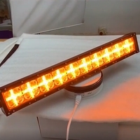 54 См Led Bar Лед Диоден Бар Прожектор Бяла и Оранжева, Жълта Светлина, Блиц, Флаш, CROSS DRL 120W 12V 24V
