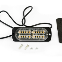 20 LED Аварийна Лампа За Пътна Помощ , Жълта Блиц Мигаща Светлина 12V 24V