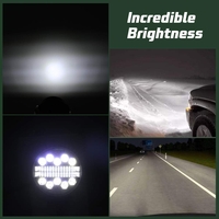 108W LED ЛЕД Диоден Фар Кръгла Работна Лампа Прожектор Задна Светлина 12V 24V