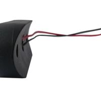 Опушен LED габарит, маркер, токос, Бял, 4 диода, 12V-24V - с извит гръб за монтаж на Ролбар, Булбар