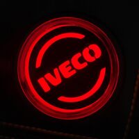 1 брой LED ЛЕД страничен габарит рогче 12 -24V оранжево - червено “old school” Неон Ефект с лого Iv