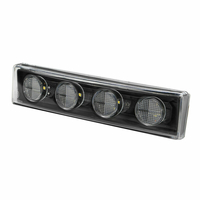 1бр Оранжев LED преден габарит маркер за Скания Scania- 180mm x 40 mm с букса
