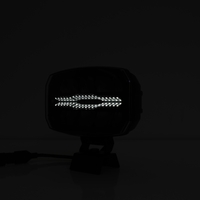 LED комбиниран халоген Flexzon 12–24V, 175W, 11000 lm, оранжев/бял DRL и аварийна блиц светлина с 4 режима, E-mark, IP67/69K
