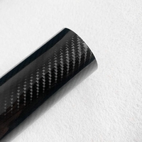 9D Декоративно автомобилно WRAP фолио 1.52 X 18M черен карбон BLACK CARBON