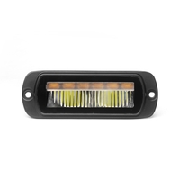 LED комбиниран халоген Flexzon / работна лампа с бял DRL и предупредителна светлина R65, за вграждане, 4 функции, IP65/67K, 12–24V