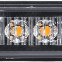 6 Led Аварийна Лампа, Жълта Блиц Светлина, Мигаща, 4 Броя с Контролер, 8 Режима На Работа, 12V