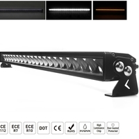 104.5 cm / 42 Инча 12V - 24V Висококачествен Led Bar Лед Бар Диоден Прожектор с бяла и оранжева габаритна светлина DRL мъгла 175W 16500LM
