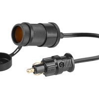 Адаптер преходник за запалка с кабел DIN щепсел и евро контакт Carmotion
