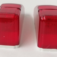 ЛЕД LED Светодиоден червен габарит за кабина на камион 12V - 24V за таван 14 х 4 х 6 cm