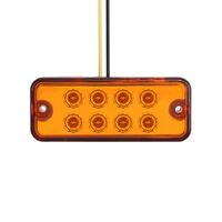Оранжев LED Габарит / Светлина / Токос, с 8 диода - 24V - 99mm x 40mm